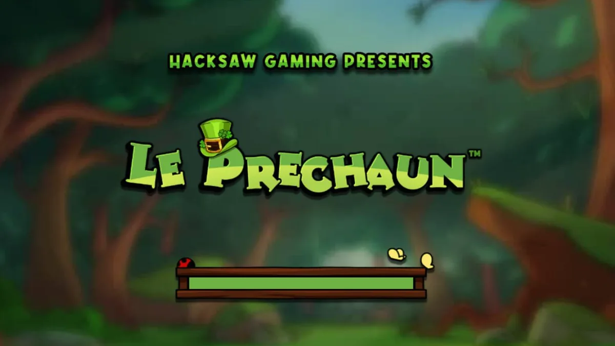 O guaxinim mal-humorado de Le Prechaun em um cenário de floresta irlandesa.